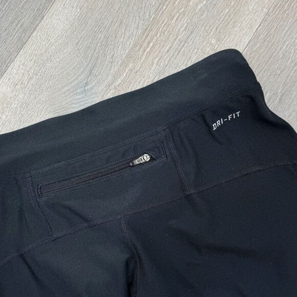 Nike Dri Fit Filament Running Capri Crop Leggings Black Small 519841-010 - Picture 4 of 11